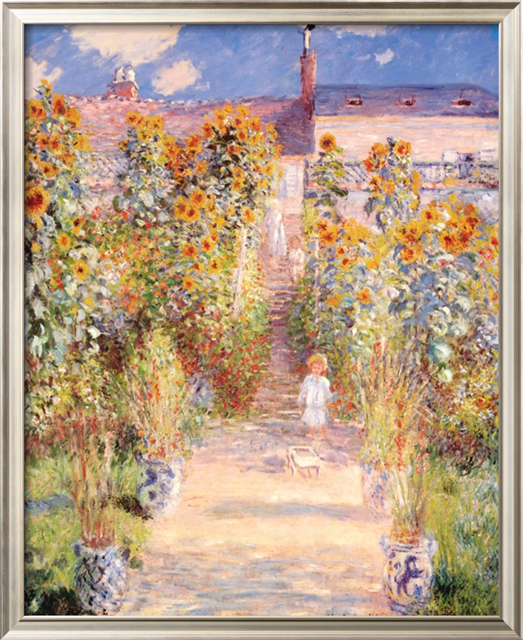 Artists Garden Vetheuil-Claude Monet Painting